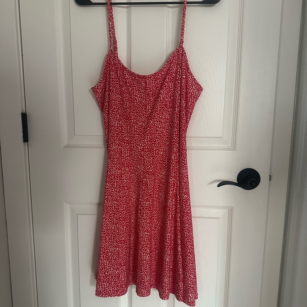 Red Floral Women's Dress